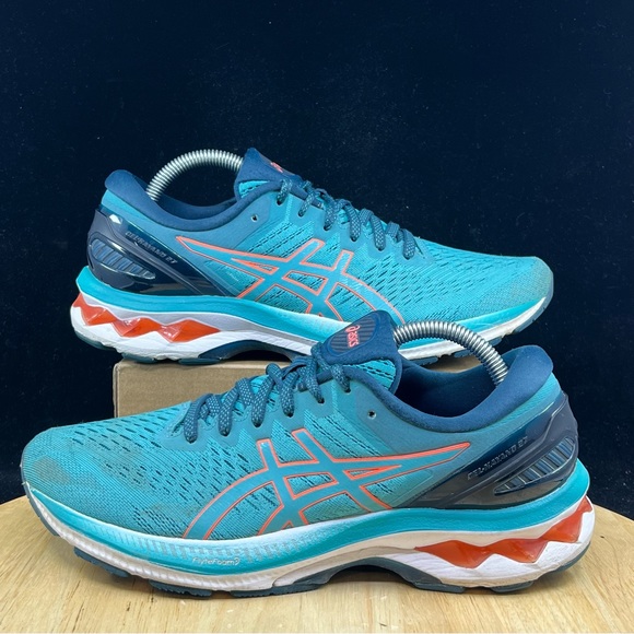 Asics Shoes - Asics Womens Gel Kayano 27 1012A649 Blue Running Shoes Sneakers Size 9